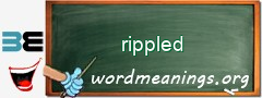 WordMeaning blackboard for rippled